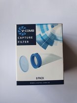 V-COMB filters voor elektrisch luizenkam 8 stuks