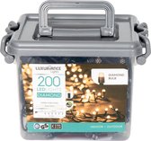 Indoor / Outdoor Kerstverlichting 25 m (met dag & nacht timer) | 200 lampjes | inclusief afstandsbediening