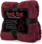 Snug Rug - Sherpa - Fleece deken - Plaid - Woondeken - Plaids - Dekens - Plum