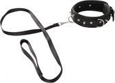 Verstelbare D-ring Halsband met Spikes en Afneembare Riem – Vegan Fetish