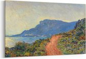 Schilderij - La Corniche bij Monaco — 100x70 cm