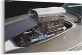 Schilderij - Supercharged V8-motor — 100x70 cm