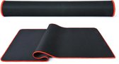DrPhone Z.R.X - Gaming Muismat – Anti-Slip - Comfortabel - 30cm x 25cm – Zwart met Rood