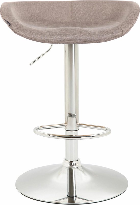 CLP Barkruk Monea zwart Frame - Vilt - taupe | Leen Bakker