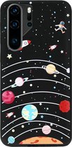 ADEL Siliconen Back Cover Softcase Hoesje Geschikt voor Huawei P30 Pro - Heelal Universum