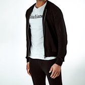 Giuliano lederen schoudertas Zoey - Taupe - Dames - Made in Italy