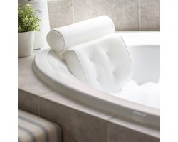 Badkussen Voor In Bad - Nekkussen Hoofdsteun Bad - Wit