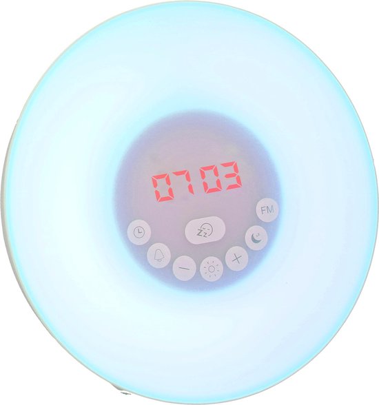 Grundig Wake Up Light Nachtlampje met Tijdweergave Lichtwekker met