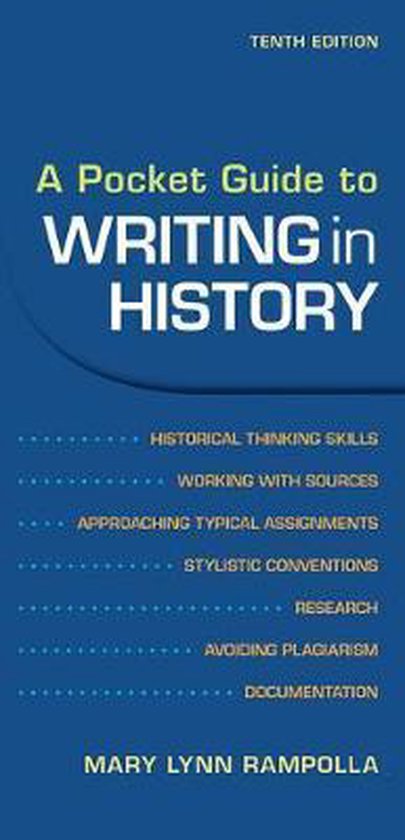 A Pocket Guide to Writing in History - cover