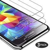 Screenprotector Glas - Tempered Glass Screen Protector Geschikt voor: Samsung Galaxy S5 - 3x