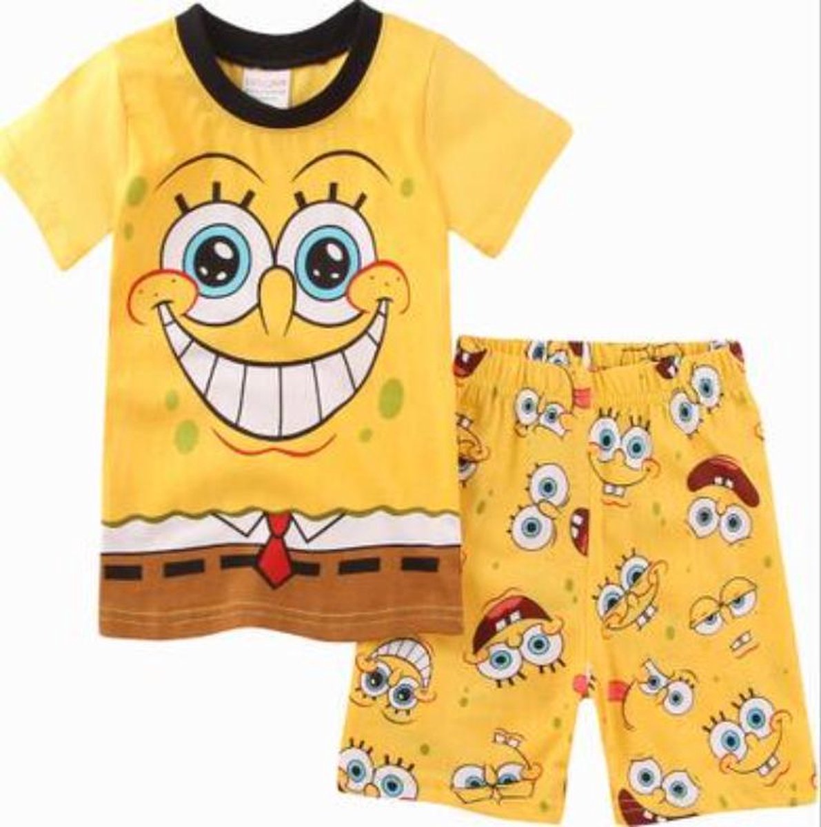 Shortama SpongeBob - maat 104 - Pyjama - SpongeBob Squarepants- Kinderen -  Slapen -... | bol.com