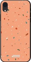 iPhone Xr Hoesje TPU Case - Terrazzo N°10 #ffffff