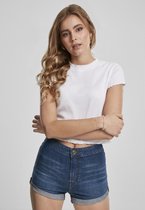 Urban Classics Crop top -2XL- Cropped Rib 2-pack Zwart/Wit