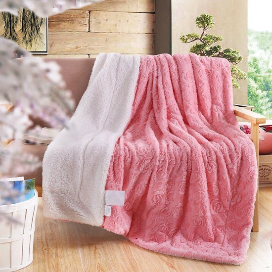 Bloeien Sturen Echt Luxe fleece deken - WHITE - Super zacht- Dikke deken - warme deken -  Premium quality... | bol.com