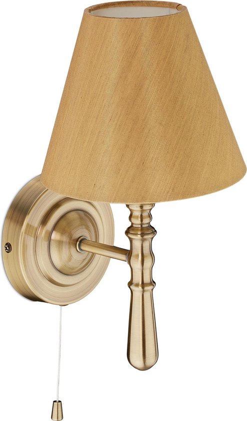 Relaxdays wandlamp binnen - muurlamp lampenkap - lamp - E14 -... |