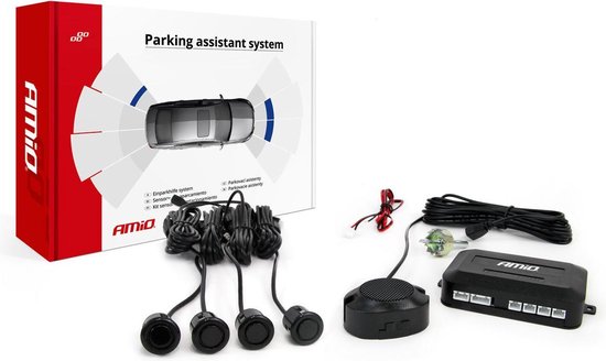 AMIO Universele Parkeersensoren - achteruitrij sensoren met geluid 18mm