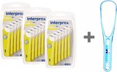 Interprox Plus Mini - 3.0 mm - Geel 3 x 6 stuks + GRATIS Halita Tongreiniger ‚Äì Voordeelpakket