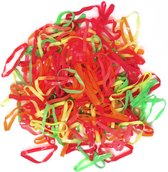 Jessidress Mini elastiekjes 200 Haar elastieken - Neon