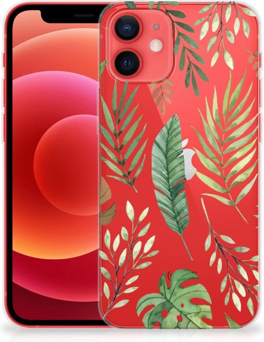 TPU Hoesje voor iPhone 12 Mini TPU Case Leaves