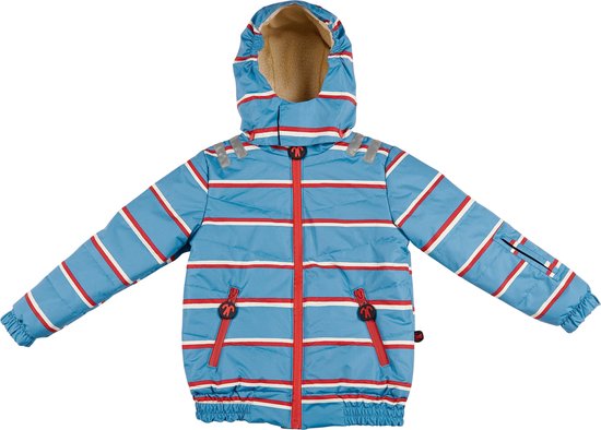 Ducksday - winterjas met teddy fleece voor kinderen - waterdicht - unisex - Benjamin - 146/152 - GRATIS SJAAL