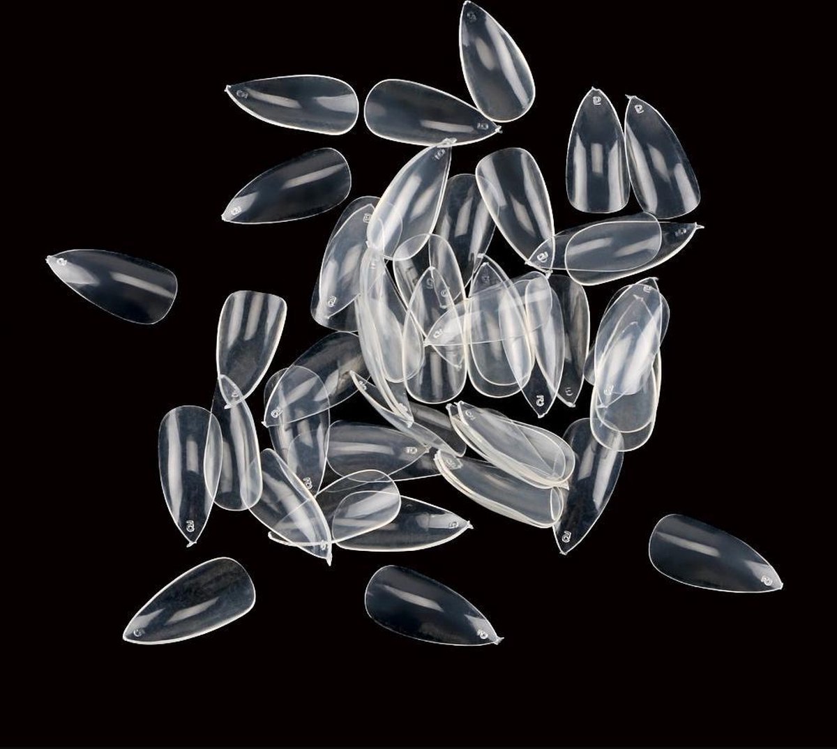 Goedkoopste BukkitBow - Transparante Nageltip Set - 500 stiletto Korte Nepnagels - 500 stuks