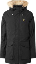 Lyle & Scott - Heren Jas winter Winter Weight Microfleece Lined Parka - Zwart - Maat S