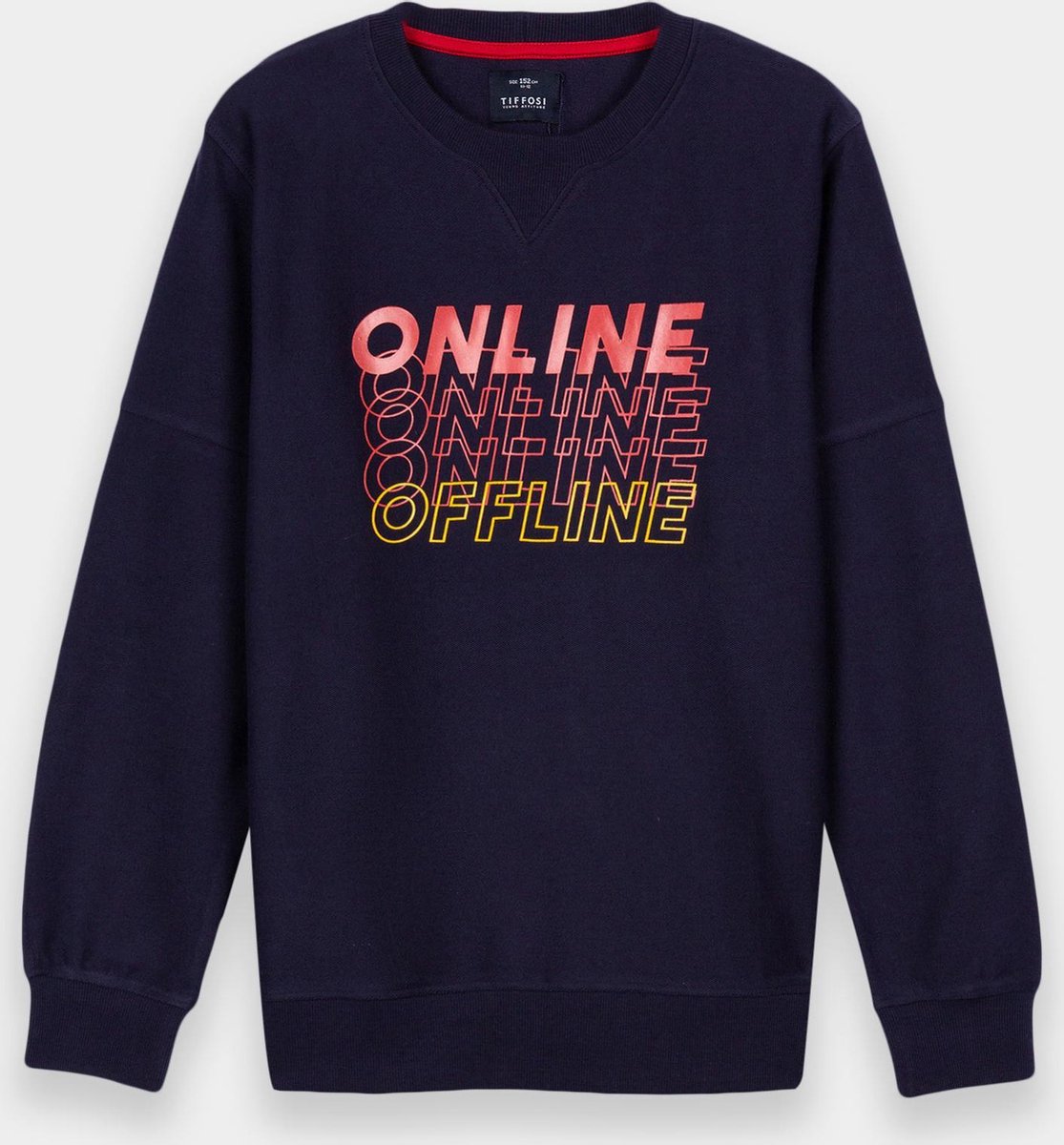 Tiffosi sweater Online / offline blauw maat 140
