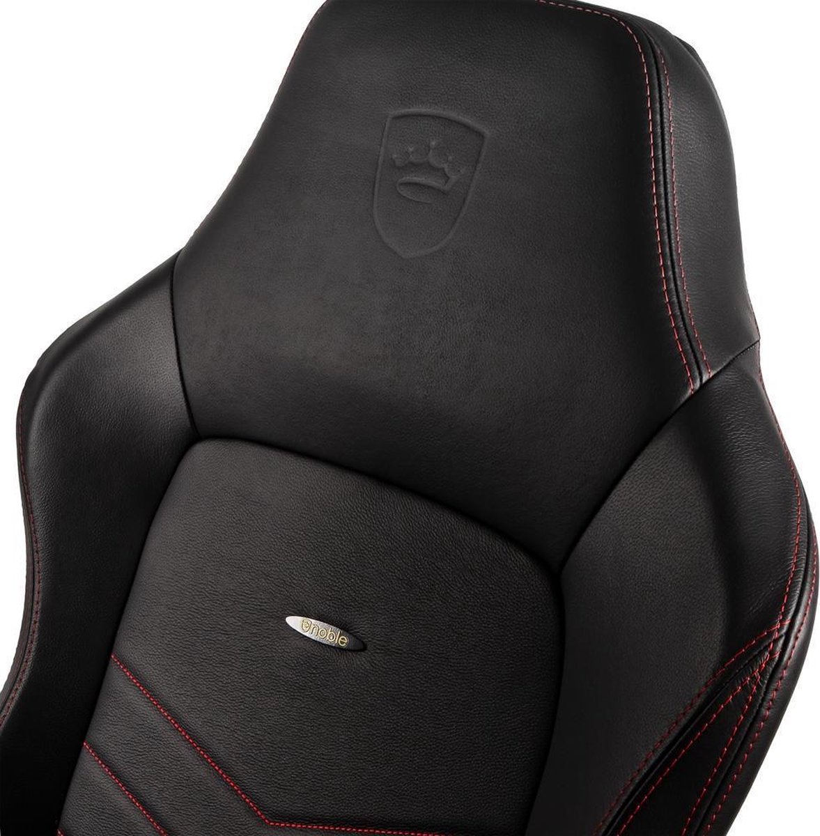 Noblechairs Hero Real leather gamestoel zwart/rood – foto 2