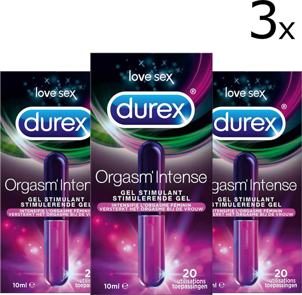 Gel Orgasmique Intense Durex 3 X 10 Ml Bol Com