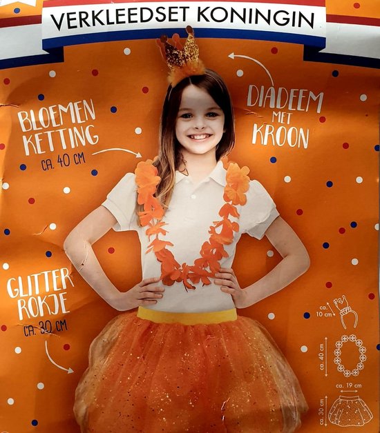 Koningsdag Oranje Kleding Kind - Meisje - Rok - Accessoires - Diadeem -  Verkleedset... | bol
