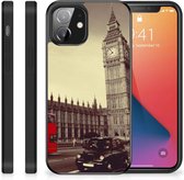 Telefoonhoesje iPhone 12 Mini Telefoontas met Zwarte rand Londen City