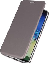 Bestcases Hoesje Slim Folio Telefoonhoesje iPhone 12 - 12 Pro - Grijs