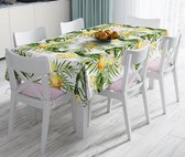 Zijou tafelkleed citroen ontwerp met bladeren- wasbaar -140x180cm