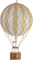 Authentic Models - Luchtballon Floating The Skies - Luchtballon decoratie - Kinderkamer decoratie - Wit Ivoor- Ø 8,5cm