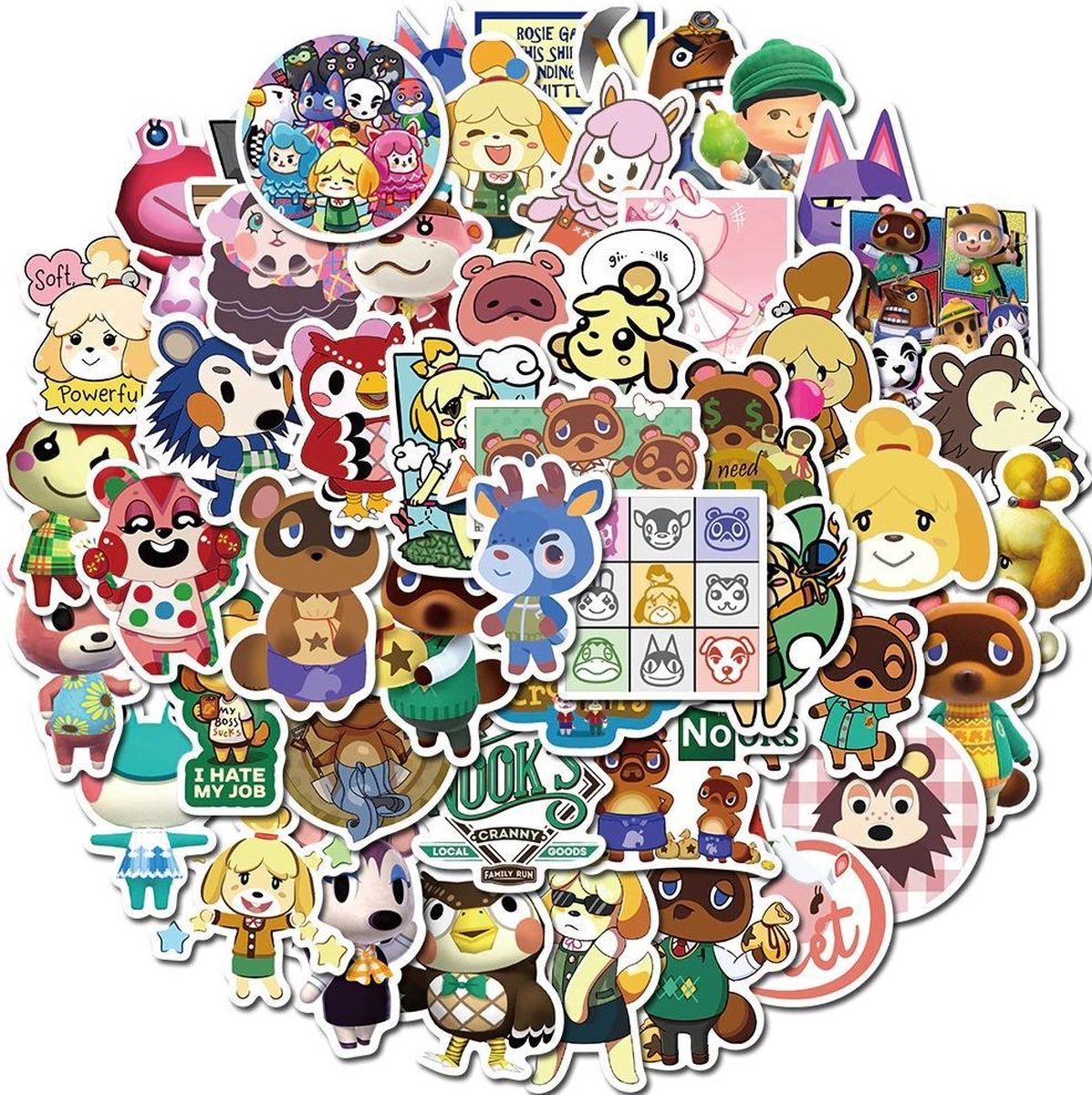 Animal Crossing Animal Crossing stickers 50 stuks Animal Crossing