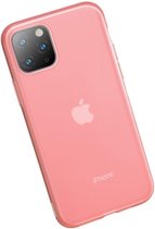 iPhone 11 Pro Max softcase - Jelly - Transparant/Roze