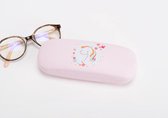 brillenkoker eenhoorn / unicorn roze . Incl poetsdoekje . Cades