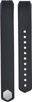 watchbands-shop.nl Siliconen bandje - Fitbit Alta (HR) - Zwart - Large