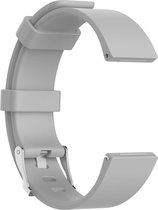 watchbands-shop.nl Bracelet en Siliconen - Fitbit Versa (Lite) - Grijs - Grand