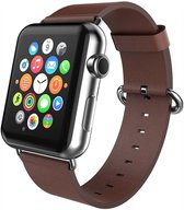 watchbands-shop.nl Leren bandje - Apple Watch Series 1/2/3/4 (38&40mm) - Bruin