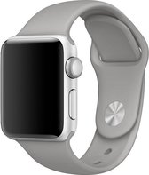 watchbands-shop.nl bandje - Geschikt voor Apple Watch Series 1/2/3/4 (38&40mm) - Grijs - S/M