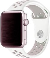 watchbands-shop.nl bandje - bandje geschikt voor Apple Watch Series 1/2/3/4 (42&44mm) - Wit - M/L