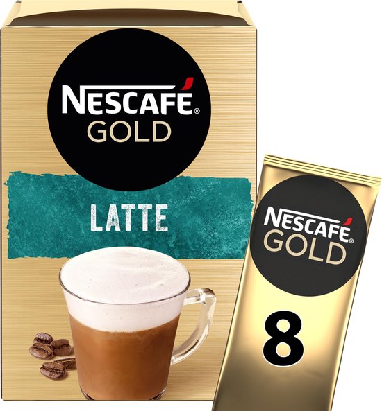 Nescafé Gold Latte Macchiato oploskoffie - 6 doosjes à 8 zakjes - Nescafé