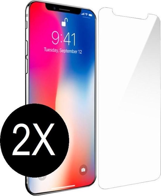2X Protecteur d'écran en verre trempé iPhone 10 / X / XS