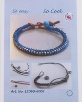 12360-6006- Bracelet Set Royal Blue (Blauwe DIY armband set)