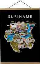 Kaart van Suriname | B2 poster | 50x70 cm | Maison Maps