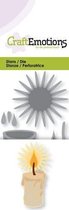 CraftEmotions Mal - brandende kaars 3D