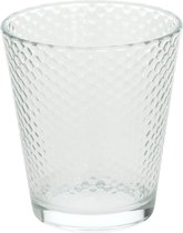 Tognana Kolors - CADEAU tip - Tumbler - Partyglas - Glas - Rondo - 34cl - Helder - Bewerkt - Set a 6 stuks