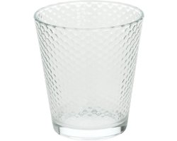 Tognana - Kolors - CADEAU tip - Set a 6 stuks - Water glas - tumbler - Sap glas - Rondo - 34cl - Helder - Bewerkt
