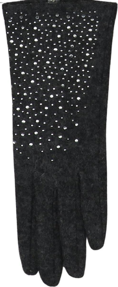 Donna Accessori Guanti Paire de gants chauds noirs à paillettes brillantes or TS pour femme TBÉ 